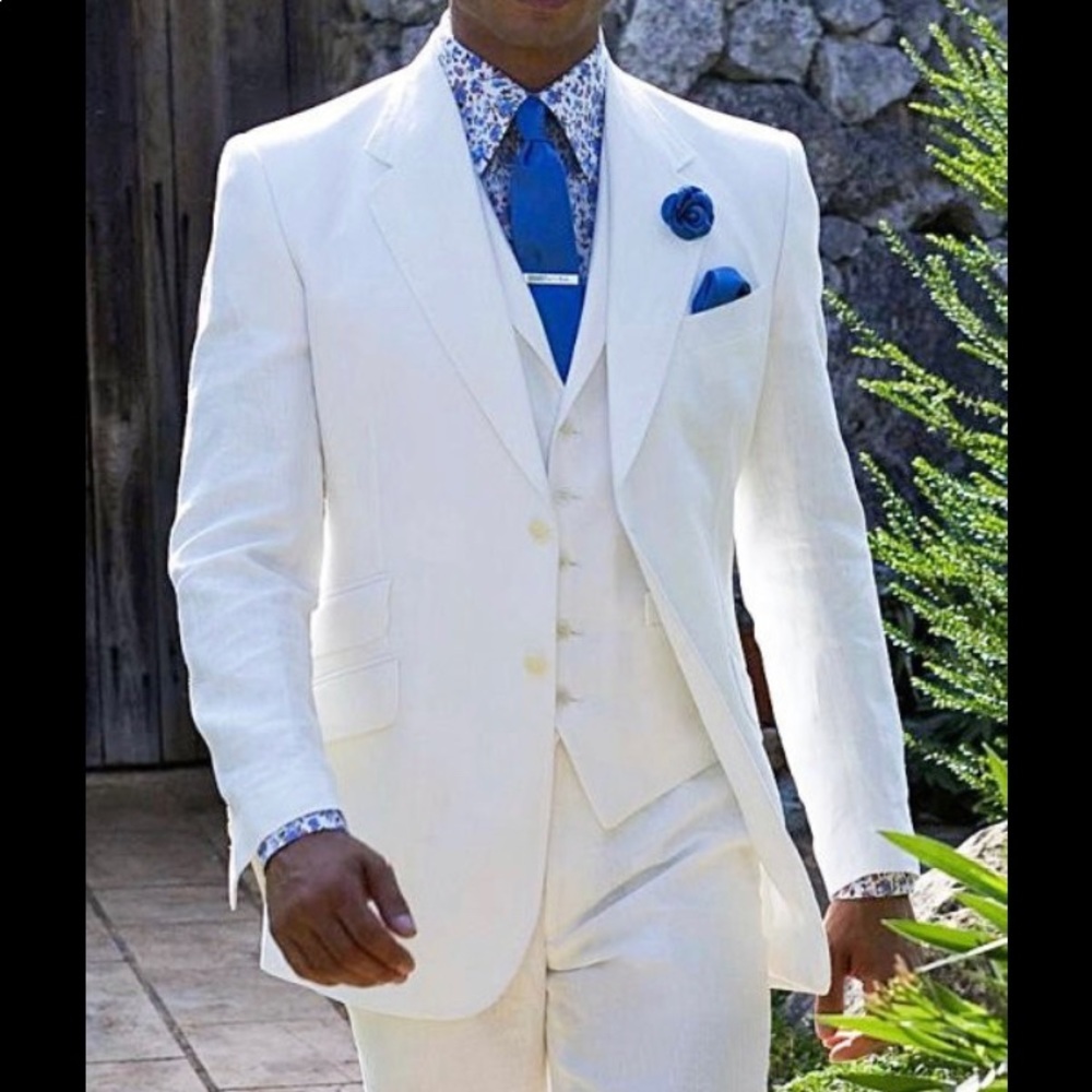 Murano Slim-Fit Baird McNutt 3 Piece Linen Suit